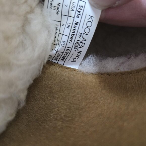 Koolaburra by UGG Boots Womens Size 7 Suede Shearling Button Tall Warm 1096409 - Picture 8 of 9